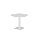 Mesa para biergarten ALFA S blanca encimera de piedra sinterizada