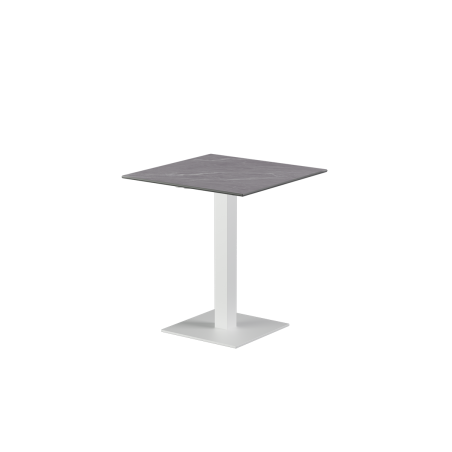 Mesa para biergarten ALFA S blanca encimera de piedra sinterizada