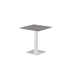 Mesa para biergarten ALFA S blanca encimera de piedra sinterizada