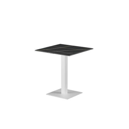 Mesa para biergarten ALFA S blanca encimera de piedra sinterizada