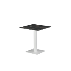 Mesa para biergarten ALFA S blanca encimera de piedra sinterizada