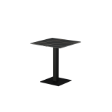 Mesa para biergarten ALFA S nero encimera de piedra sinterizada