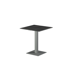 Mesa para biergarten ALFA S con encimera de cuarzo sinterizado gris