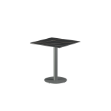 Mesa para terraza cervecera ALFA R sobre gris de cuarzo sinterizado