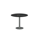 Mesa para terraza cervecera ALFA R sobre gris de cuarzo sinterizado