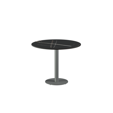 Mesa para terraza cervecera ALFA R sobre gris de cuarzo sinterizado