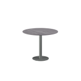 Mesa para terraza cervecera ALFA R sobre gris de cuarzo sinterizado