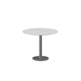 Mesa para terraza cervecera ALFA R sobre gris de cuarzo sinterizado