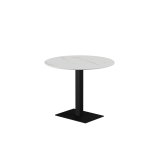 Mesa para terraza cervecera ALFA 40×55 sobre negro de cuarzo sinterizado