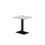 Mesa para terraza cervecera ALFA 40×55 sobre negro de cuarzo sinterizado