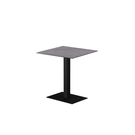 Mesa De Jardin De Cerveza ALFA 40x55 negro encimera de piedra sinterizada