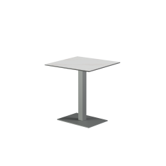 Mesa para terraza cervecera ALFA 40×55 sobre gris de cuarzo sinterizado