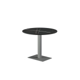 Mesa para terraza cervecera ALFA 40×55 sobre gris de cuarzo sinterizado