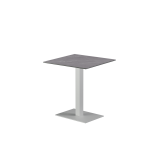 Mesa para terraza cervecera ALFA 40×55 sobre blanco de cuarzo sinterizado