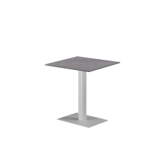 Mesa para terraza cervecera ALFA 40×55 sobre blanco de cuarzo sinterizado