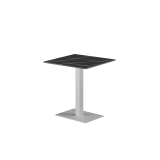 Mesa para terraza cervecera ALFA 40×55 sobre blanco de cuarzo sinterizado