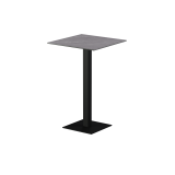 Mesa para terraza cervecera Alfa Bar sobre negro de cuarzo sinterizado