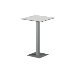 Mesa para terraza cervecera ALFA Bar sobre gris de cuarzo sinterizado
