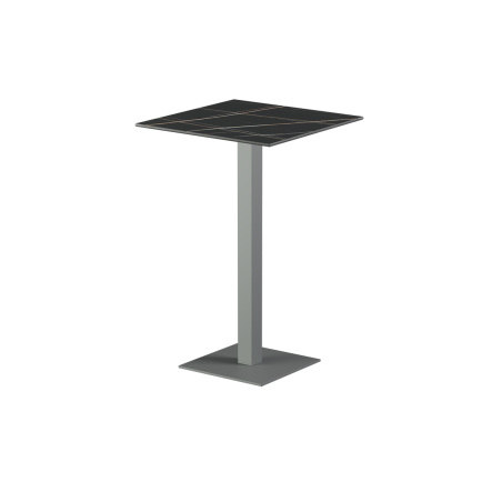 Mesa para terraza cervecera ALFA Bar sobre gris de cuarzo sinterizado