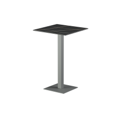 Mesa para terraza cervecera ALFA Bar sobre gris de cuarzo sinterizado