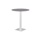 Mesa para terraza cervecera ALFA Bar sobre blanco de cuarzo sinterizado