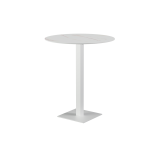 Mesa para terraza cervecera ALFA Bar sobre blanco de cuarzo sinterizado