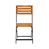 Silla para jardín cervecero ERICA negra y de acacia
