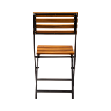 Silla para jardín cervecero ERICA negra y de acacia