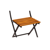 Silla para jardín cervecero ERICA negra y de acacia