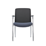 Silla de formación LENZO negro y gris