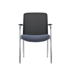 Silla de formación LENZO negro y gris