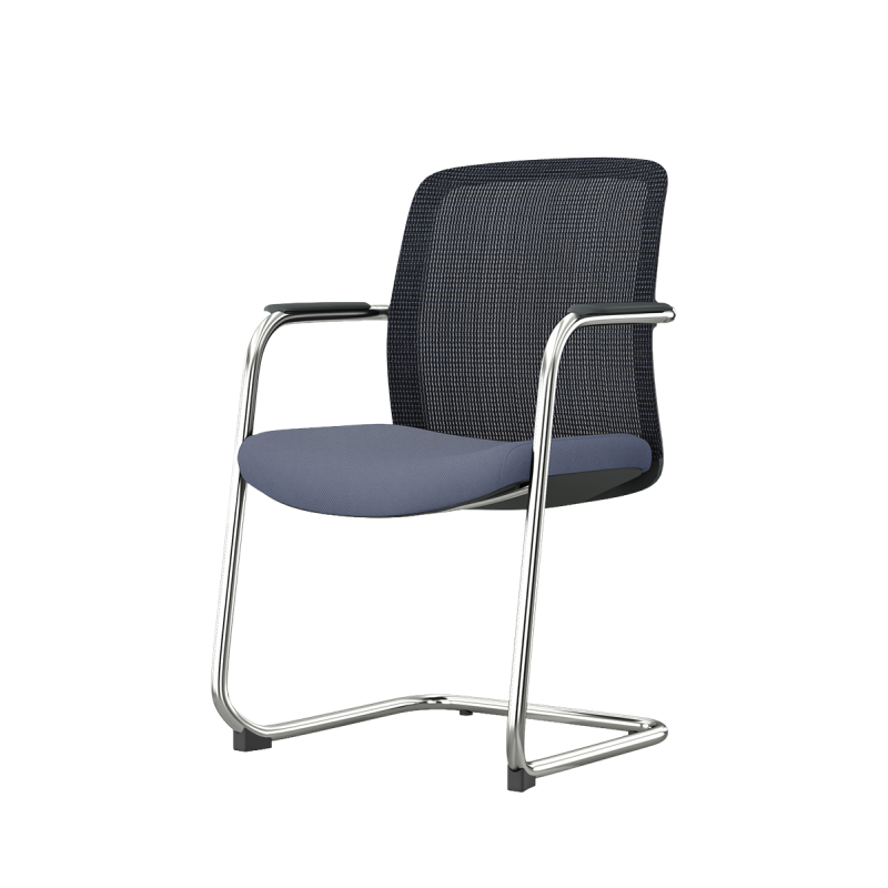 Silla de formación QUADRA negro y gris