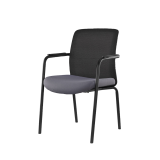 Silla de formación FORMO negro y gris