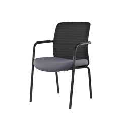 Silla de formación FORMO negro y gris
