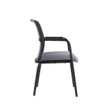 Silla de formación FORMO negro y gris