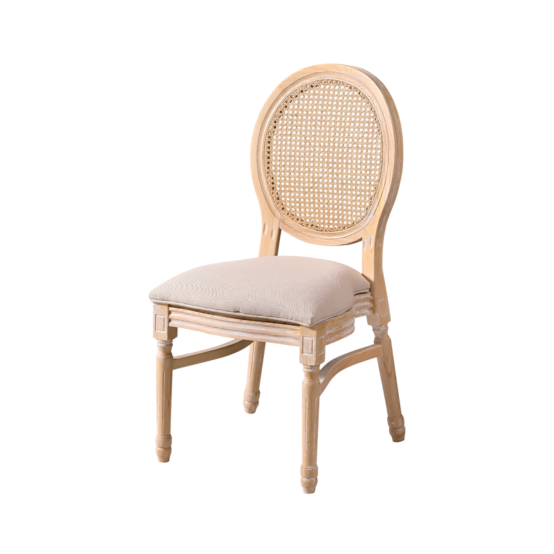 Silla de boda MEDALION natural blanqueado