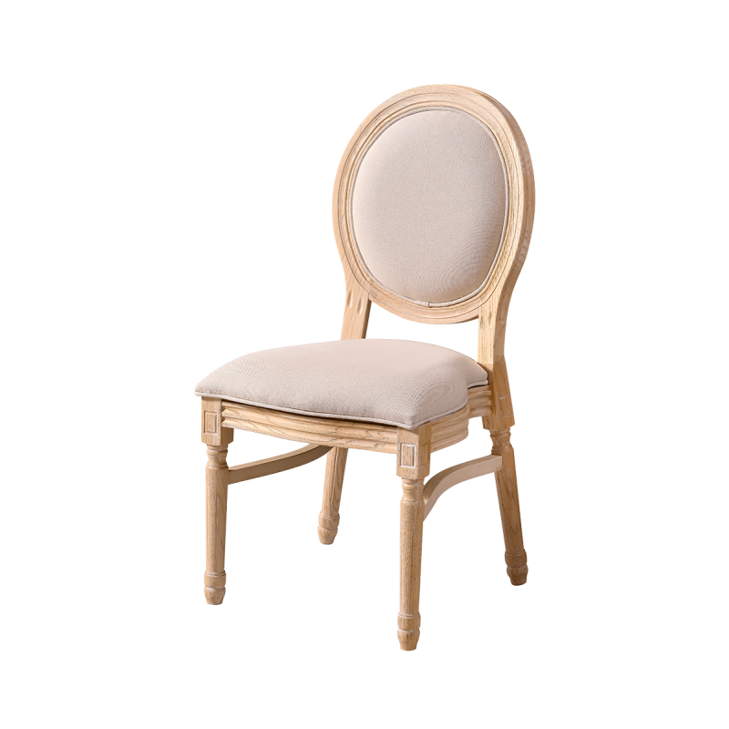 Silla de boda MONARCH FULL TAP natural blanqueado