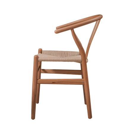 Silla de restaurante de madera WISHBONE natural