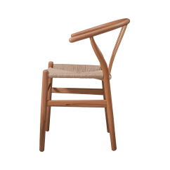 Silla de restaurante de madera WISHBONE natural
