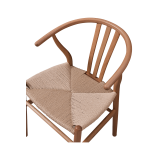 Silla de restaurante de madera WISHBONE natural