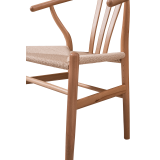 Silla de restaurante de madera WISHBONE natural