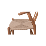 Silla de restaurante de madera WISHBONE natural