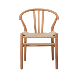 Silla de restaurante de madera WISHBONE natural