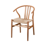 Silla de restaurante de madera WISHBONE natural