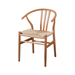 Silla de restaurante de madera WISHBONE natural