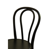 La silla de restaurante de madera MONET 18 Negro