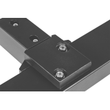 Mesa de conferencia MODUS antracita 200x100 cm