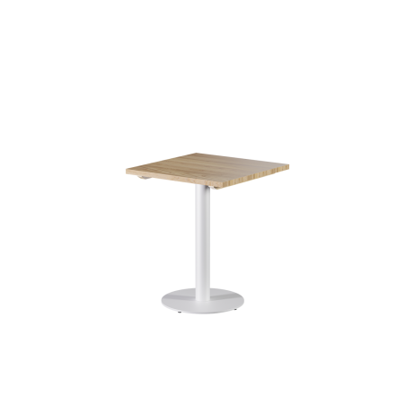 Mesa con superficie e madera ALFA R blanca