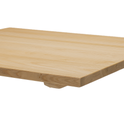 Mesa con superficie de madera ALFA S blanca