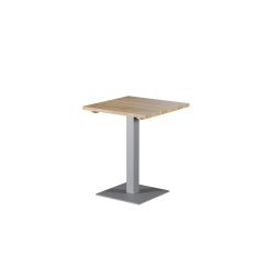 Mesa con superficie de madera ALFA S gris